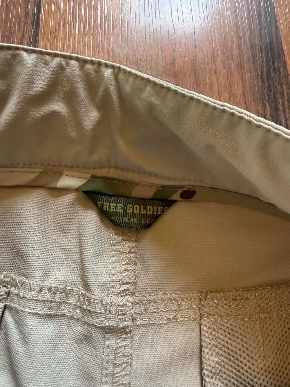 Free Soldier Men's Tactical Gear Hiking Cargo Shorts Tan Size 30